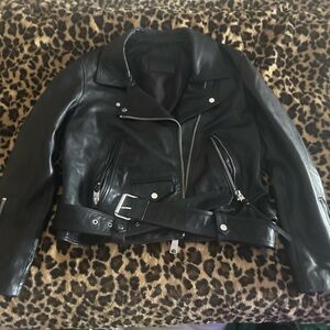 All Saints Leather Biker Jacket